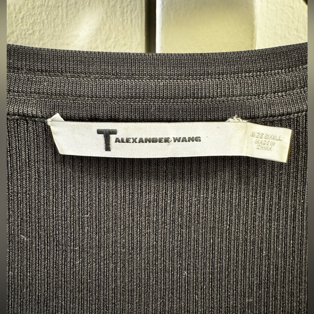 T By Alexander Wang Bra Strap Detail Dress in Black - Picture 10 of 10